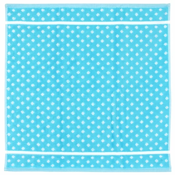 Lot de 2 torchons de cuisine éponge 50x50 cm DOTS bleu