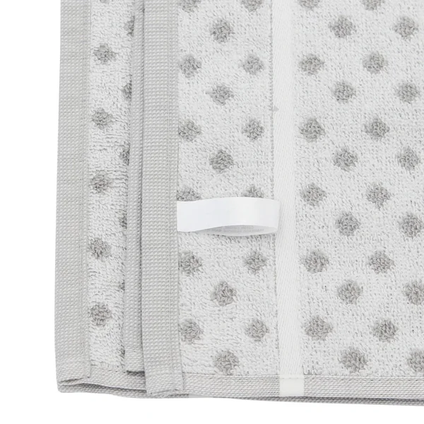 Lot de 2 torchons de cuisine éponge 50x50 cm DOTS gris