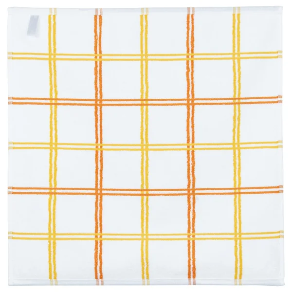 Lot de 2 torchons de cuisine éponge 50x50 cm SQUARES orange