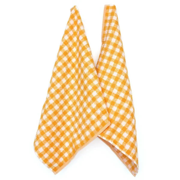 Lot de 2 torchons de cuisine éponge 50x50 cm SQUARES VICHY jaune