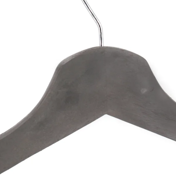 Lot de 3 cintres en bois gris