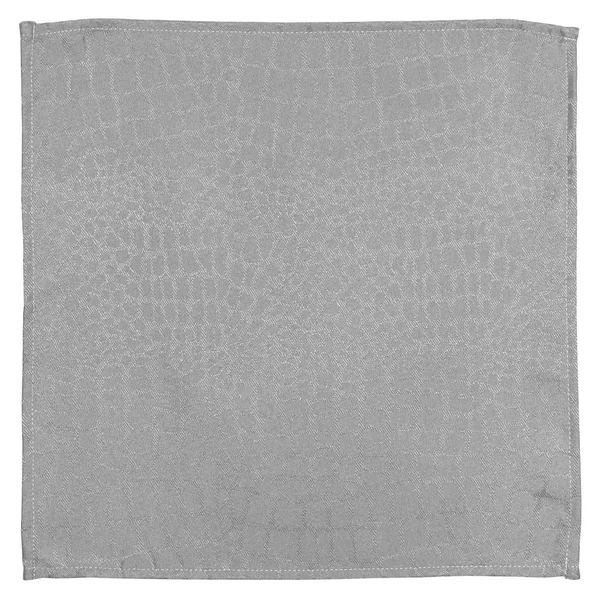 Lot de 3 serviettes de table 45x45 cm Jacquard 100% polyester LOUNGE perle