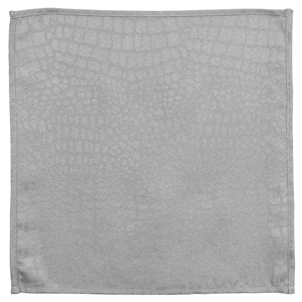 Lot de 3 serviettes de table 45x45 cm Jacquard 100% polyester LOUNGE perle