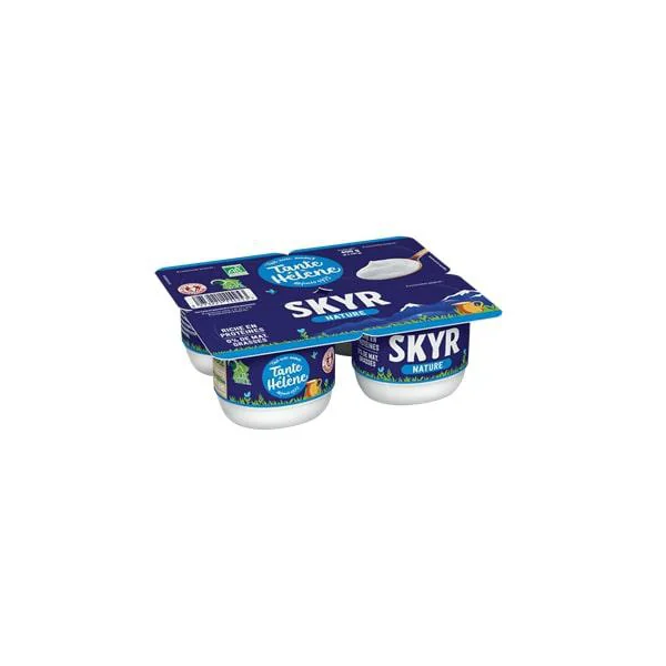Lot de 4 yaourts Skyr nature Tante Hélène - 4 x 100 g