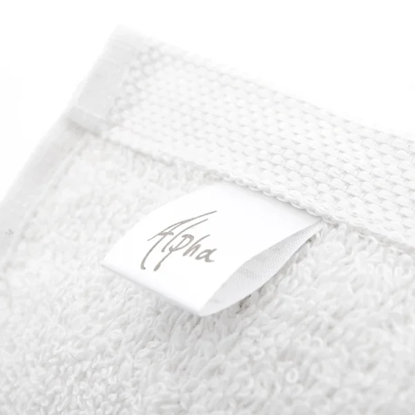 Lot de 6 serviettes de toilette 50x90 cm ALPHA blanc