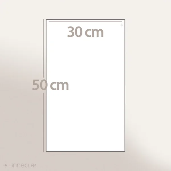 Lot de 6 serviettes invité 30x50 cm ALPHA ivoire