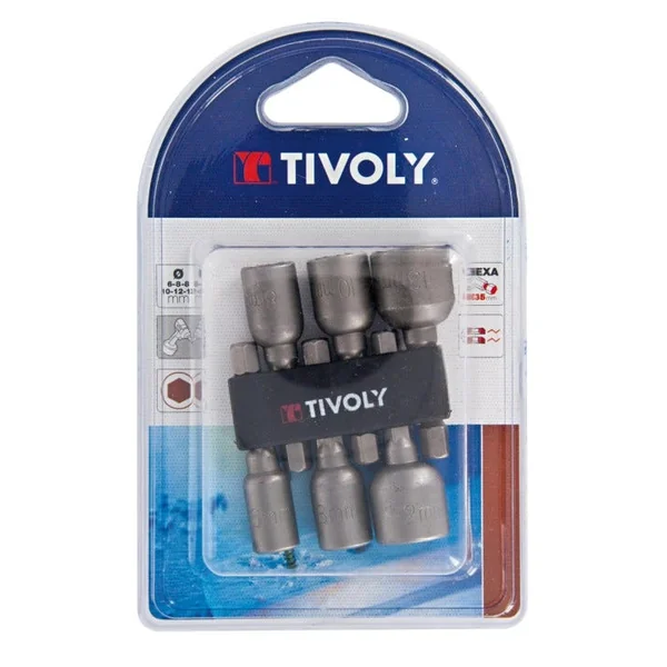 Lot noix de serrage Ø 6 - 8 - 10 - 12 et 13 mm