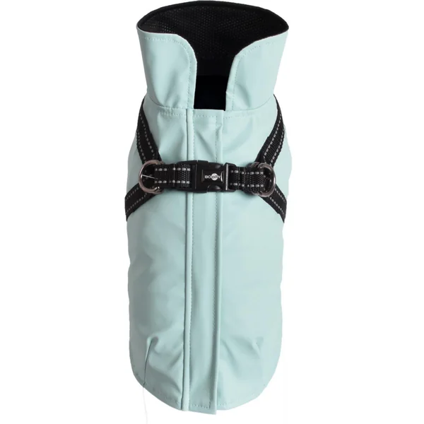 Manteau pour chien en néoprène coloris bleu harnais intégré Bobby Tom - taille 52XL