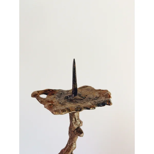 Metal 3 Arm Brutalist Candelabra, Poland