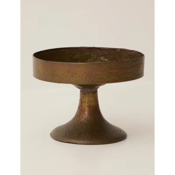 Metal Pedestal Bowl