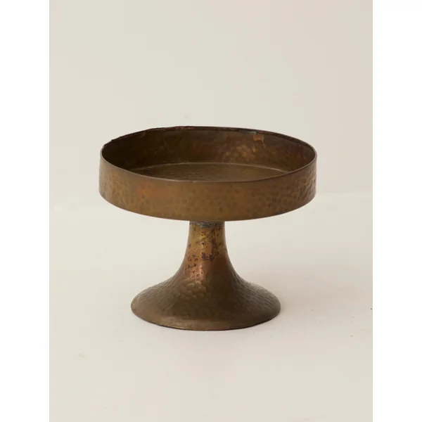 Metal Pedestal Bowl