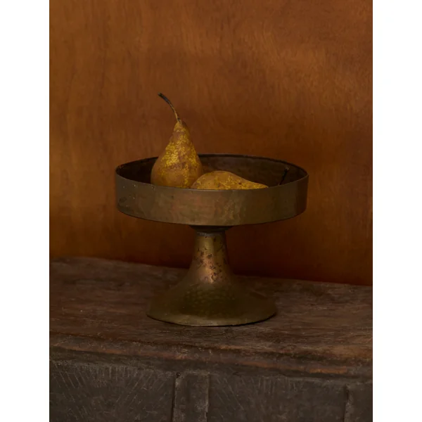 Metal Pedestal Bowl