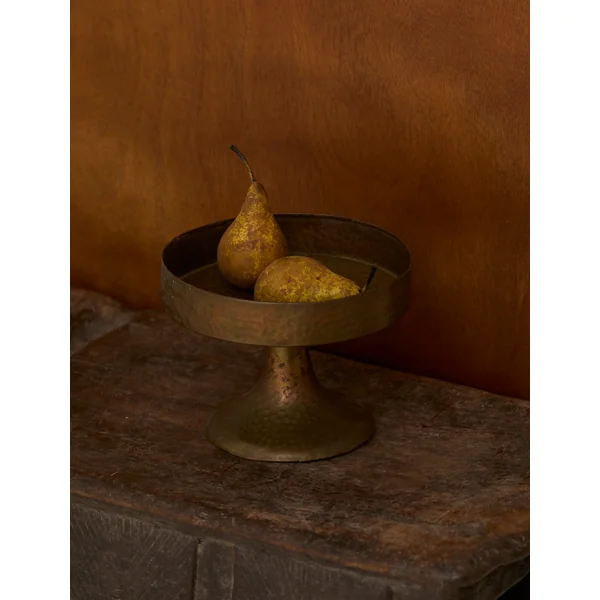 Metal Pedestal Bowl