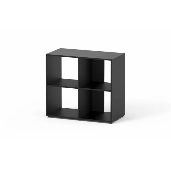 Meuble ouvert pour aquarium noir - 80 x 40 x 73 cm