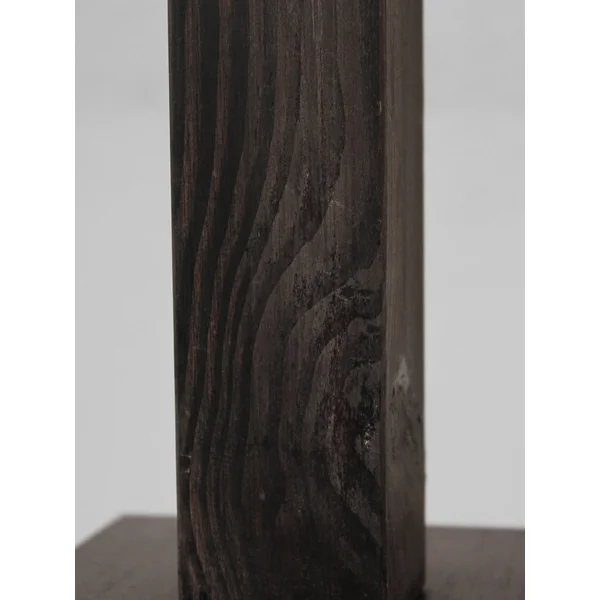 Mid-Century Swedish Wood And Iron Tall Lamp