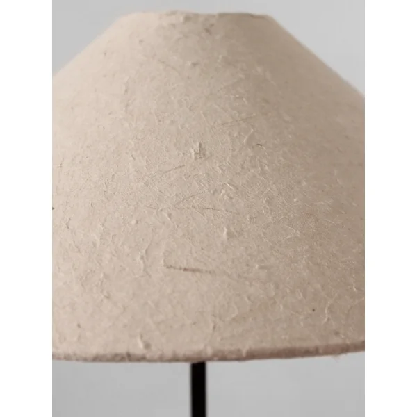 Mid-Century Swedish Wood And Iron Tall Lamp