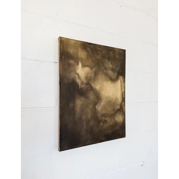 “Midnight Hours Burn Brightest,” (mixed media on canvas), original art piece