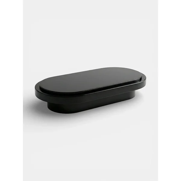 Mirage Black Lacquered Wood Coffee Table