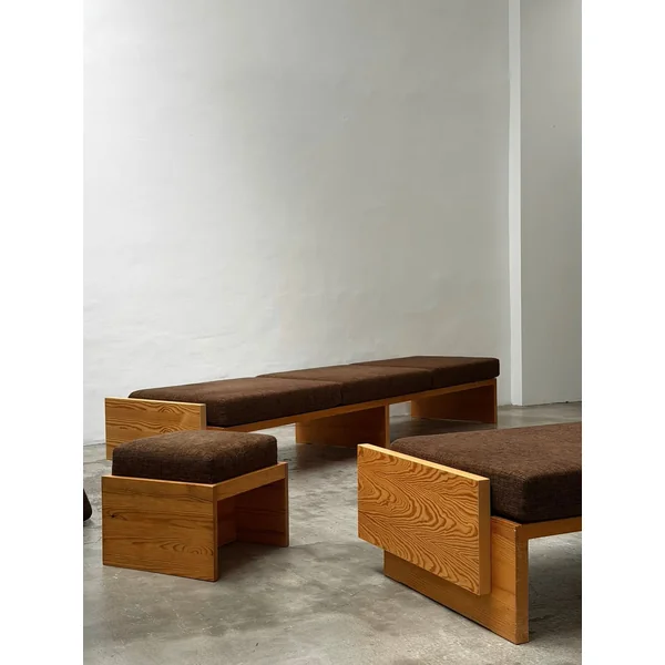 Modernist Benches and Stool, c.1970