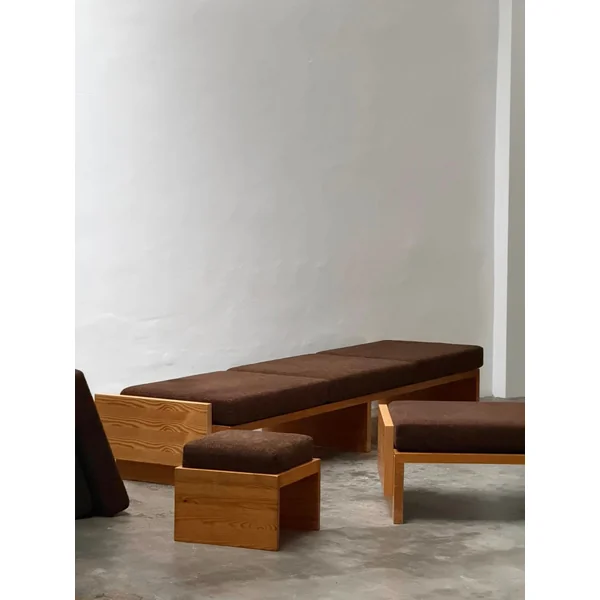 Modernist Benches and Stool, c.1970