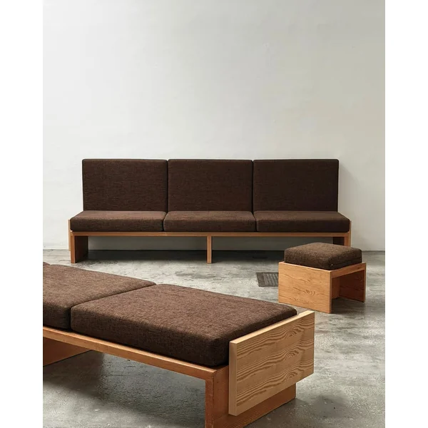 Modernist Benches and Stool, c.1970