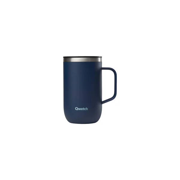 Mug isotherme coloris bleu en inox Qwetch - 470 ml