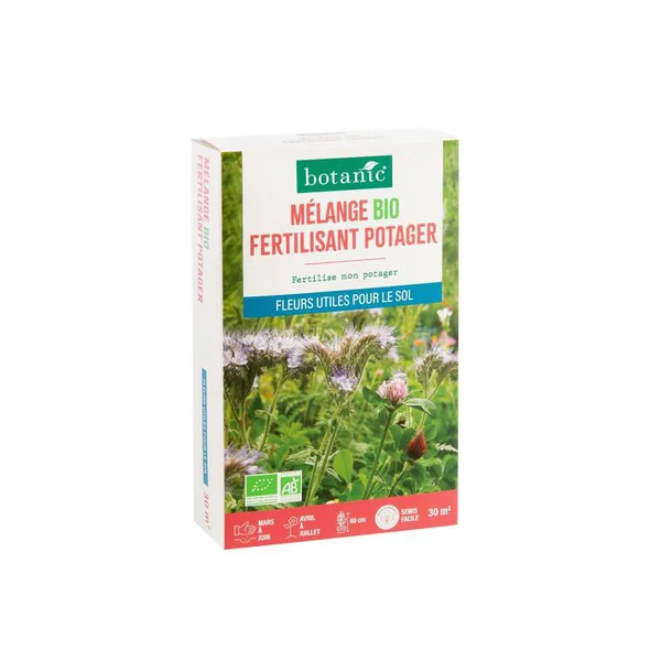 Mélange de graines fertilisant pour potager bio botanic® - graines à semer (30 m²)