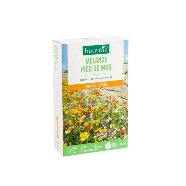 Mélange de graines pour pied de mur botanic® - graines à semer (10 m²)