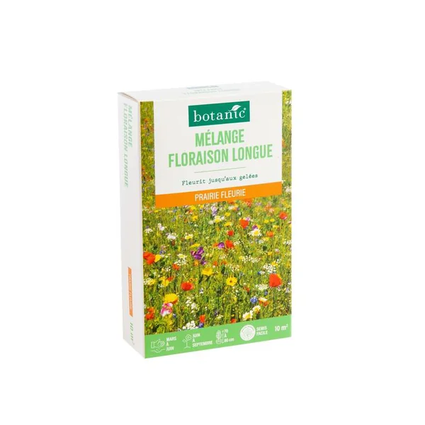 Mélange de graines à floraison longue botanic® - graines à semer (10 m²)