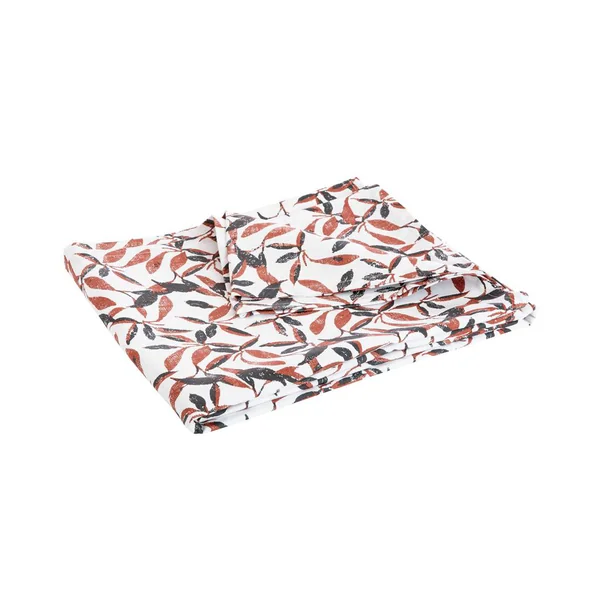 Nappe feuillage d'automne coloris marron en coton - 150 x 250 cm