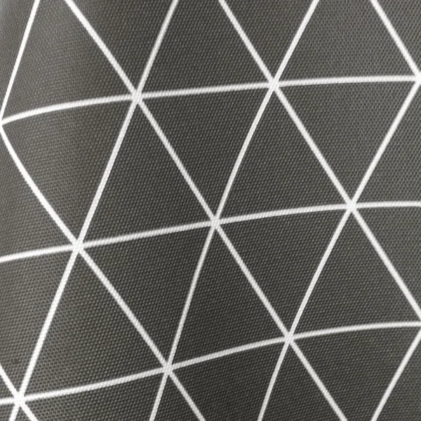 Nappe rectangle 150x200 cm imprimée 100% polyester PACO géométrique gris Poivre