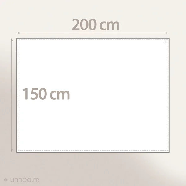 Nappe rectangle 150x200 cm imprimée 100% polyester PACO géométrique vert thym