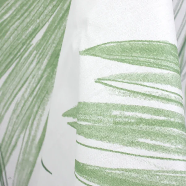 Nappe rectangle 160x350 cm OASIS vert 100% coton + enduction acrylique
