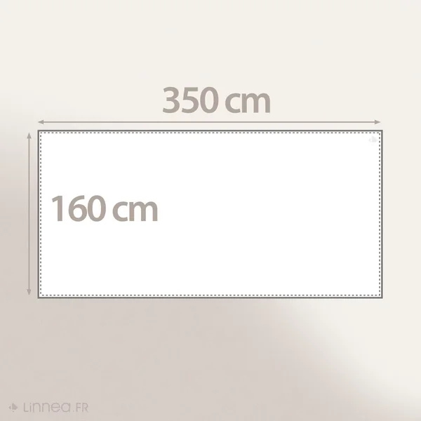 Nappe rectangle 160x350 cm OASIS vert 100% coton + enduction acrylique