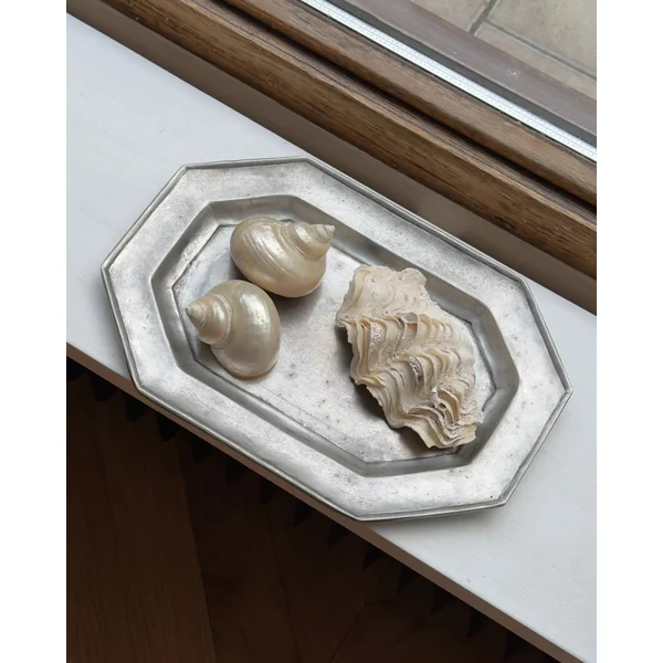 Octagonal Pewter Plate, Late 19th/Early 20th Century