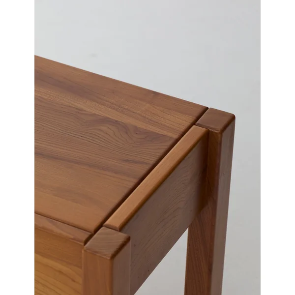 One-drawer Side Table in Wood, France circa 1980