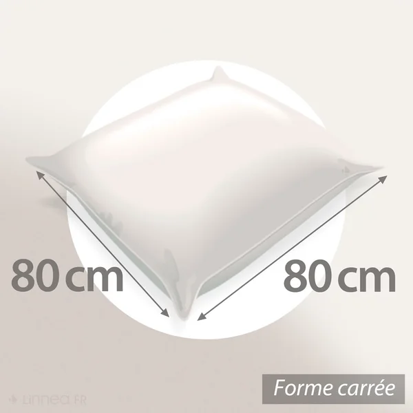Oreiller 80x80 cm GRIZZ'LIT FLOTEX - Fibre creuse Polyester