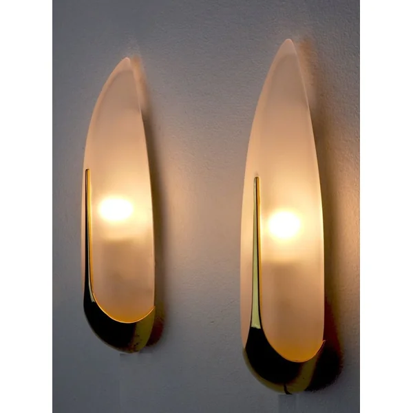 Pair of "ears of corn" Sconces by Idearte 1980