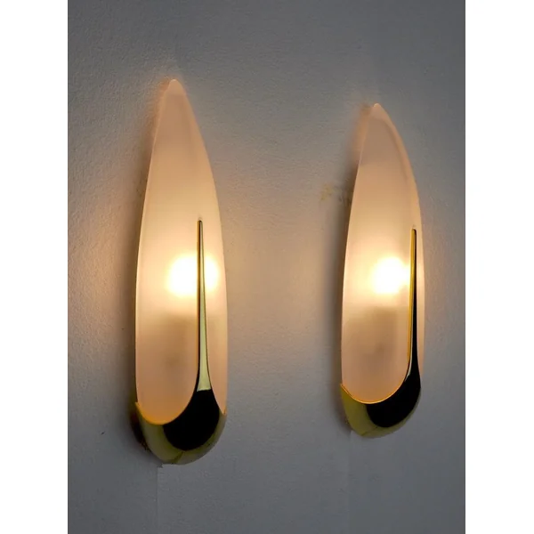 Pair of "ears of corn" Sconces by Idearte 1980