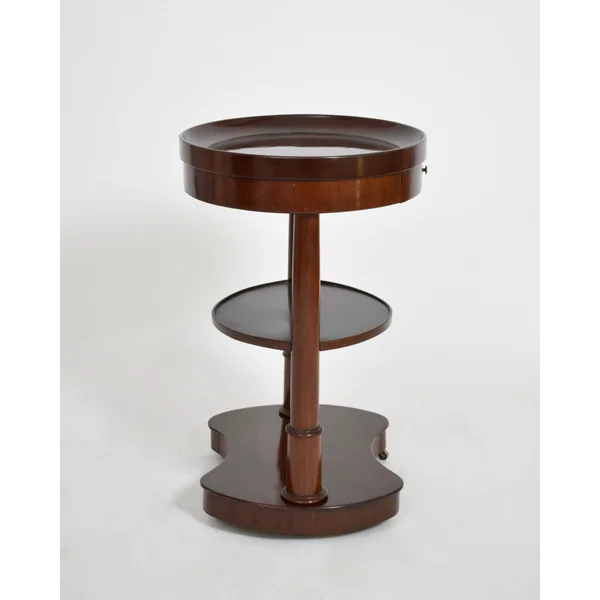 Pair of Mahogany Kidney Ovale Tables, XIXth c.