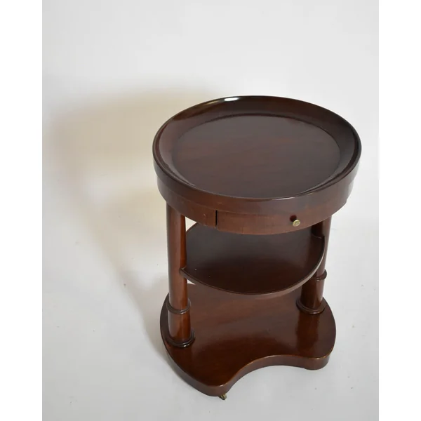 Pair of Mahogany Kidney Ovale Tables, XIXth c.