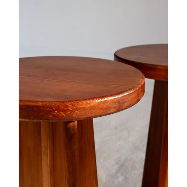 Pair of Vintage Swedish Pine Stools