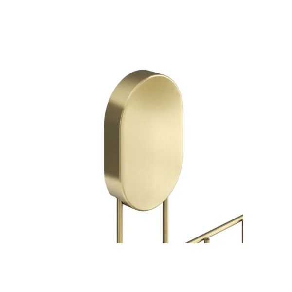 Panier d'angle de douche en acier inoxydable or Cavally GoodHome