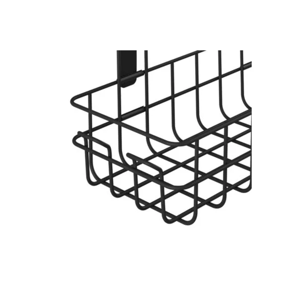 Panier de douche à suspendre en acier inoxydable noir Cavally GoodHome