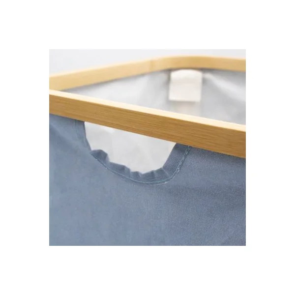 Panier de rangement cadre motif baleine Hyppolite bleu