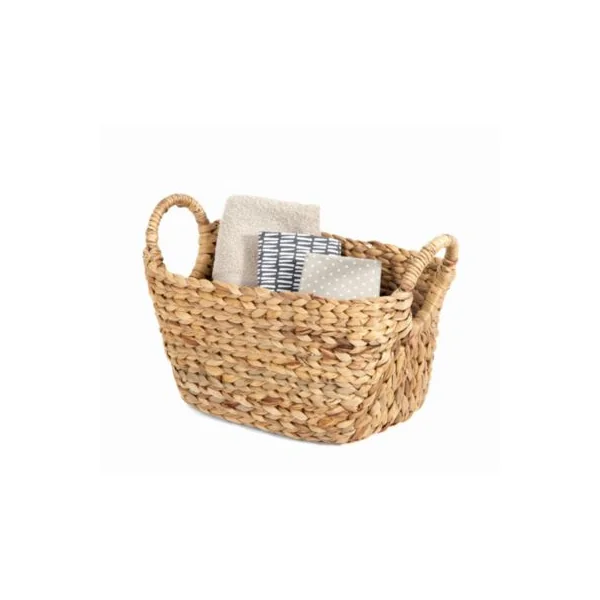 Panier de rangement en jacinthe d'eau Compactor Caracas taille M