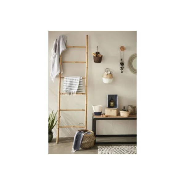 Panier de rangement oval noir et naturel Equipstore Création