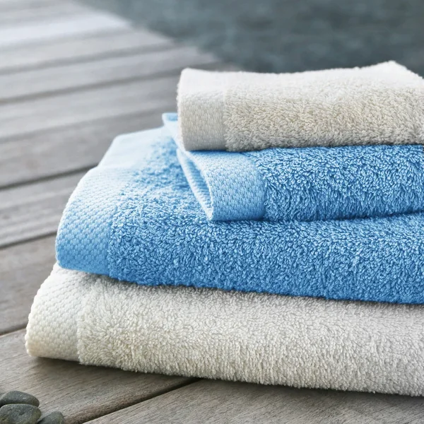 Parure de bain 6 pièces PURE Bleu Ciel 550 g/m2