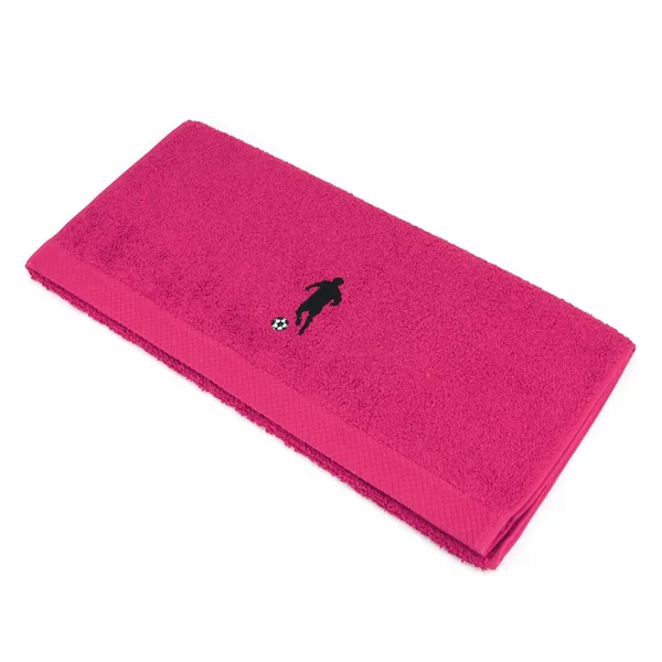 Parure de bain 8 pièces 100% coton 550 g/m2 PURE FOOTBALL Rose Fuchsia