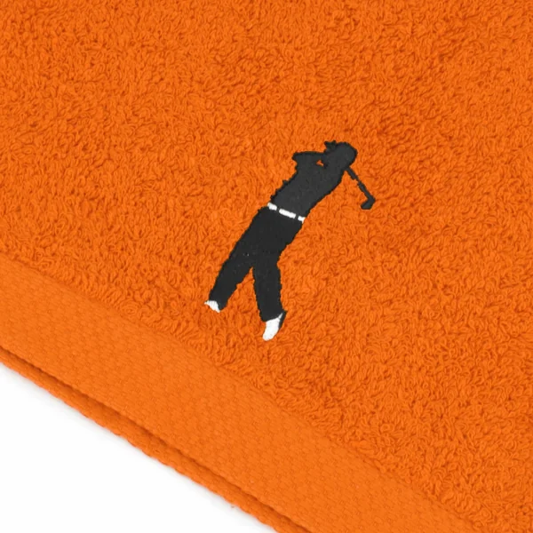 Parure de bain 8 pièces 100% coton 550 g/m2 PURE GOLF Orange Butane